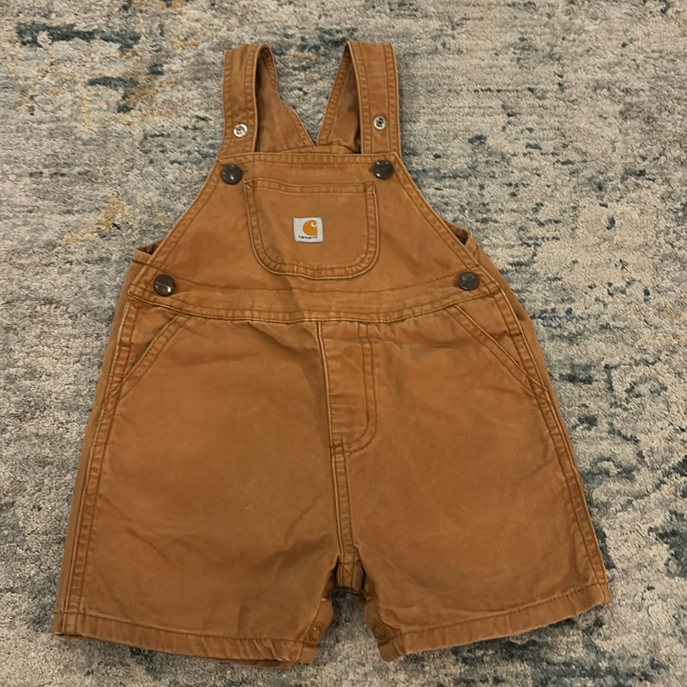 Carhartt Baby Tan Short Overalls